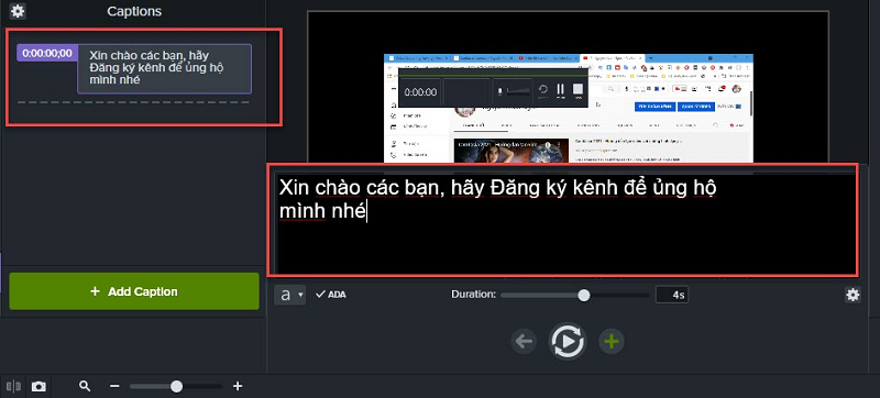 Chèn chữ, phụ đề (sub) trong phần mềm Camtasia 9