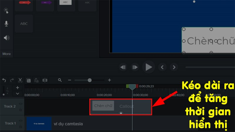 Kéo dài hoặc thu ngắn đoạn Text Box