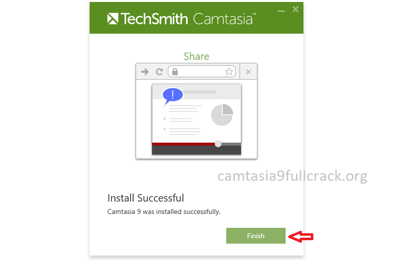Nhấn Finish để hoàn thành việc cài đặt Camtasia 9.1