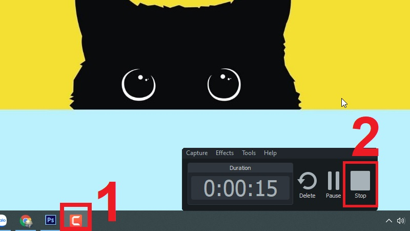 Tùy chỉnh trong lúc ghi hình trên Camtasia