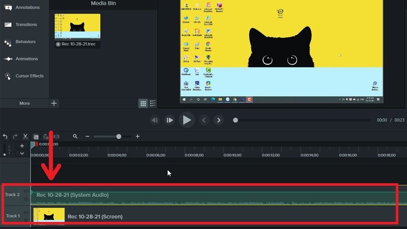 Chỉnh sửa video sau khi ghi hình