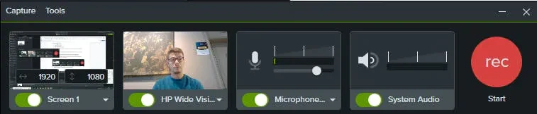 Camtasia quay màn hình game