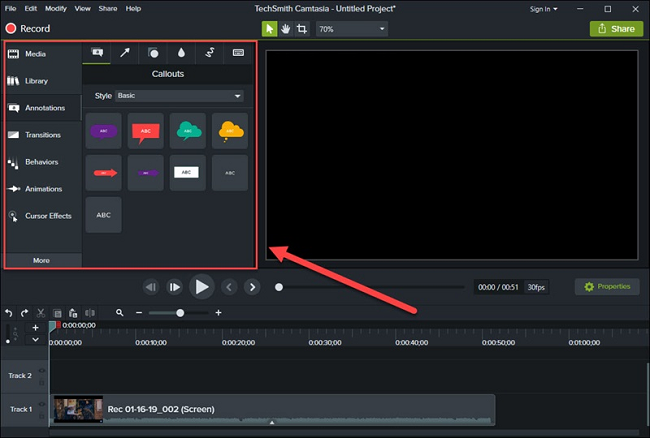 Tính năng nổi bật của Camtasia 9 Portable